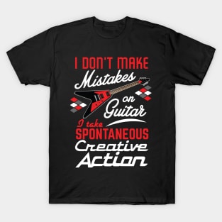 Vintage Rock-n-Roll Guitar - Spontaneous Action T-Shirt